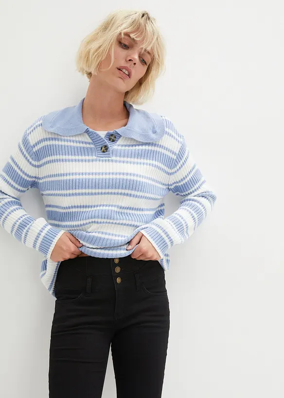 Jean skinny taille haute, chaud et sculptant, bonprix