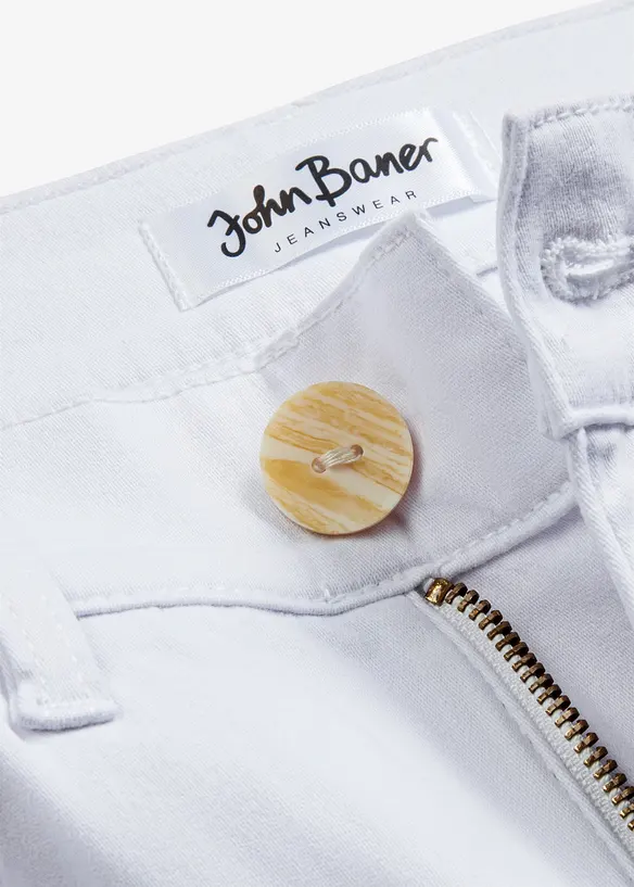 Jean large, taille haute, raccourci, bonprix