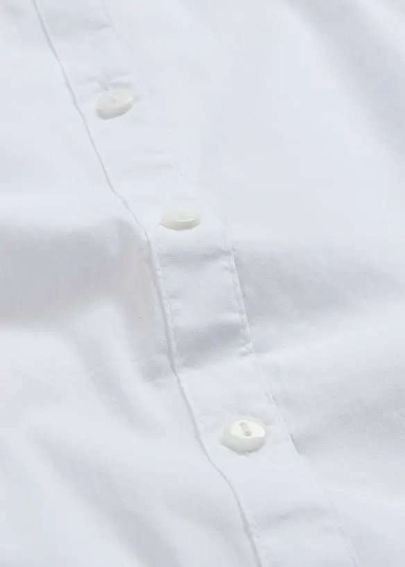 Chemisier manches courtes extensible en coton majoritaire, bonprix