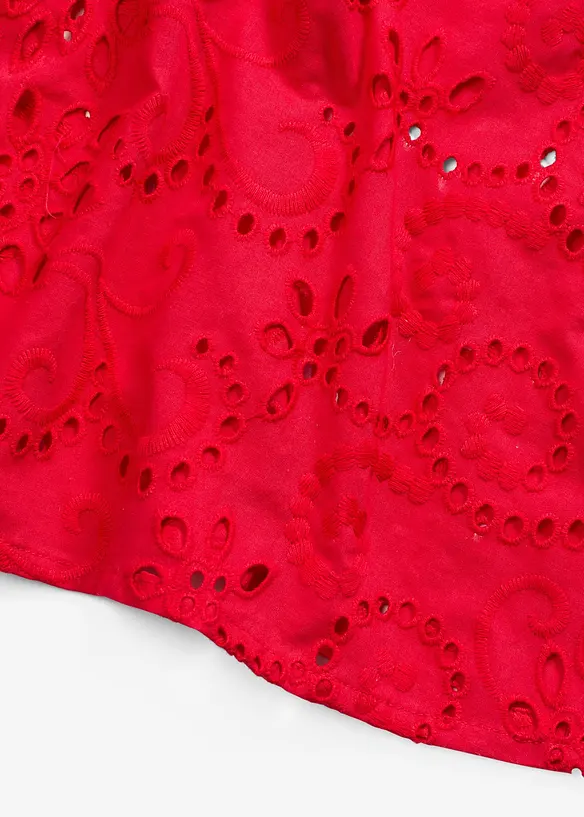 Robe chemise en broderie anglaise, 100% coton, bonprix