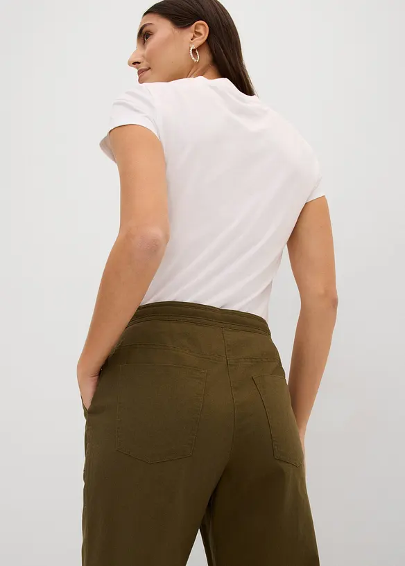 Leinen-3/4-Hose, bonprix