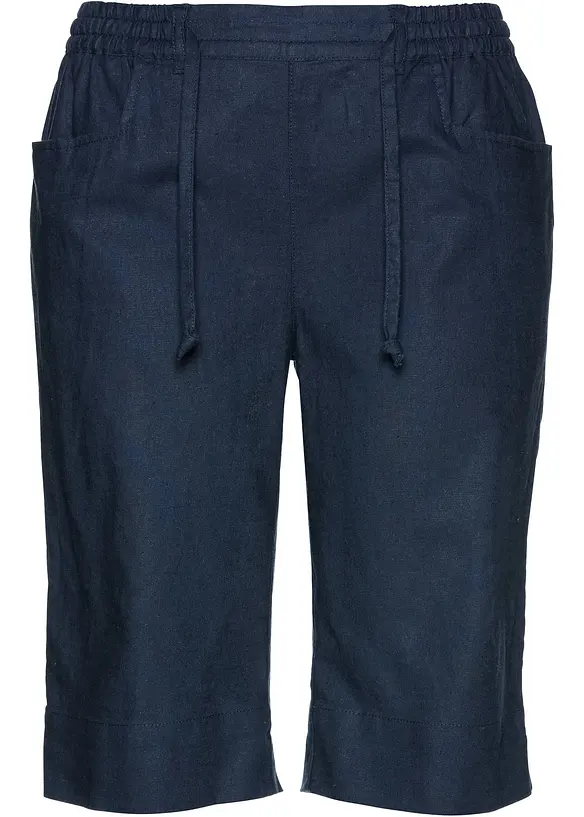 Bermuda en lin majoritaire, bonprix