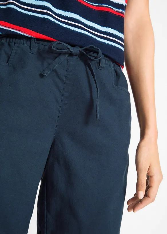 Bermuda en lin majoritaire, bonprix