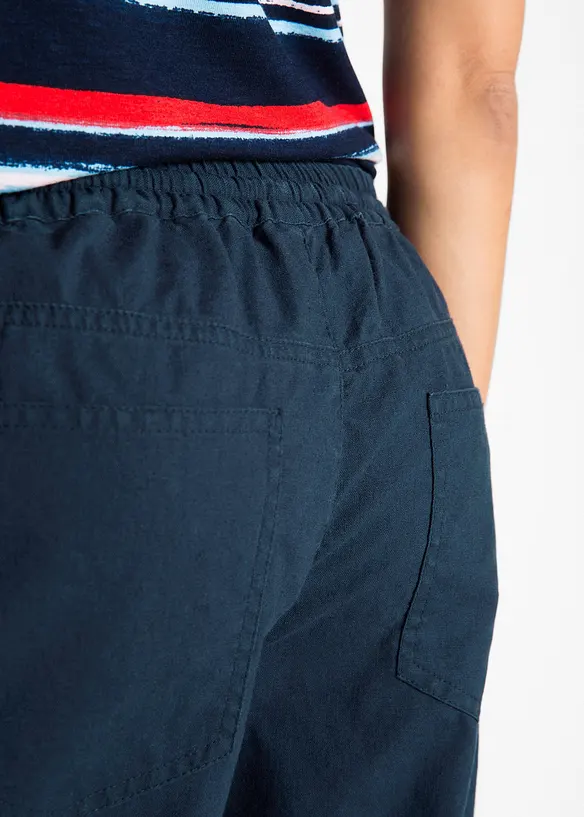 Bermuda en lin majoritaire, bonprix