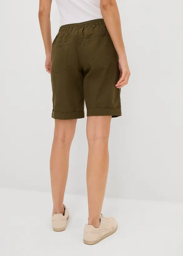 Bermuda en lin majoritaire, bonprix