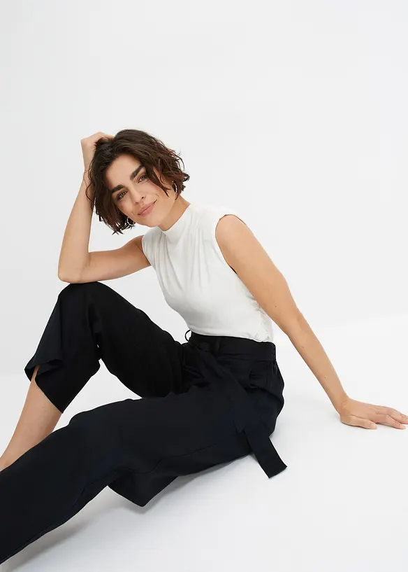 Culotte aus luftigem Leinen-Mix, bonprix