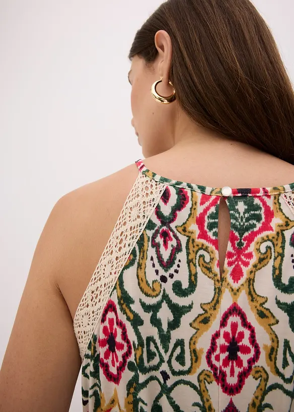 Midikleid mit Spitze, bonprix