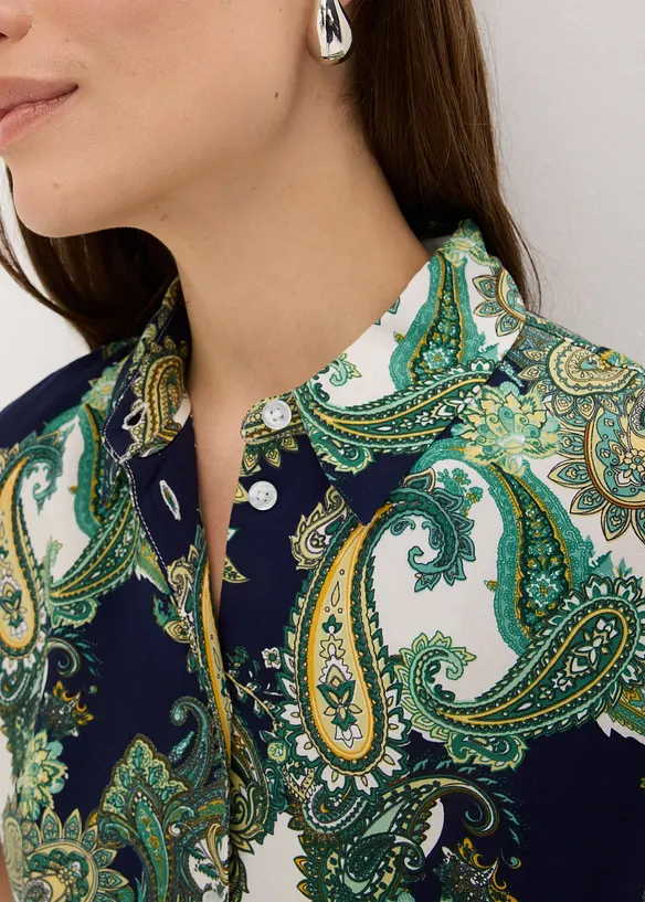 Chemisier imprim&eacute; en viscose fluide, bonprix