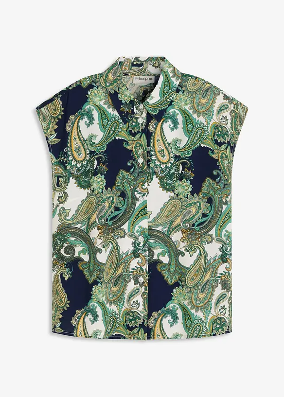 Chemisier imprim&eacute; en viscose fluide, bonprix