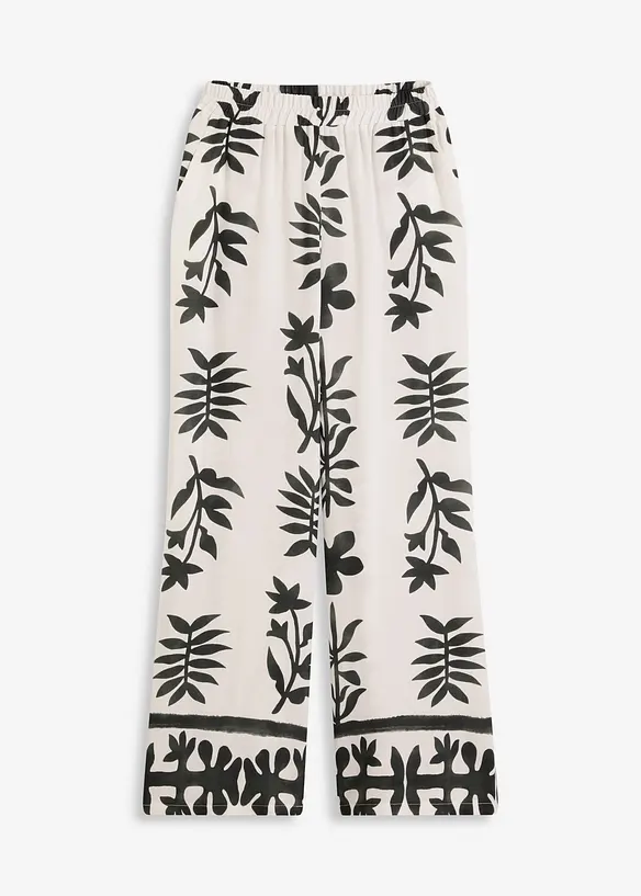 bedruckte Hose aus flie&szlig;ender Viskose, bonprix