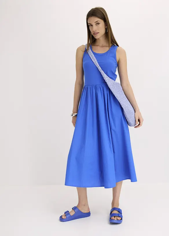 Robe en jersey bi-mati&egrave;re, bonprix