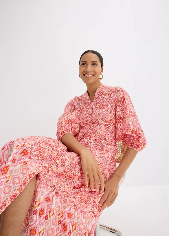 Robe midi en coton l&eacute;ger, bonprix