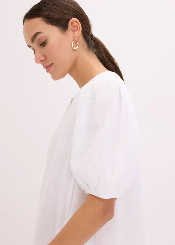 Robe courte en gaze de coton, bonprix