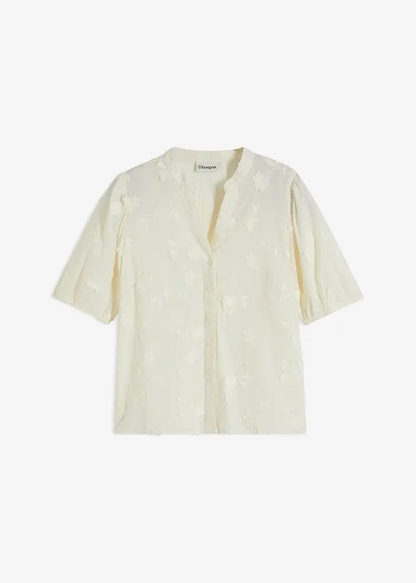 Chemisier manches courtes, 100% coton, bonprix