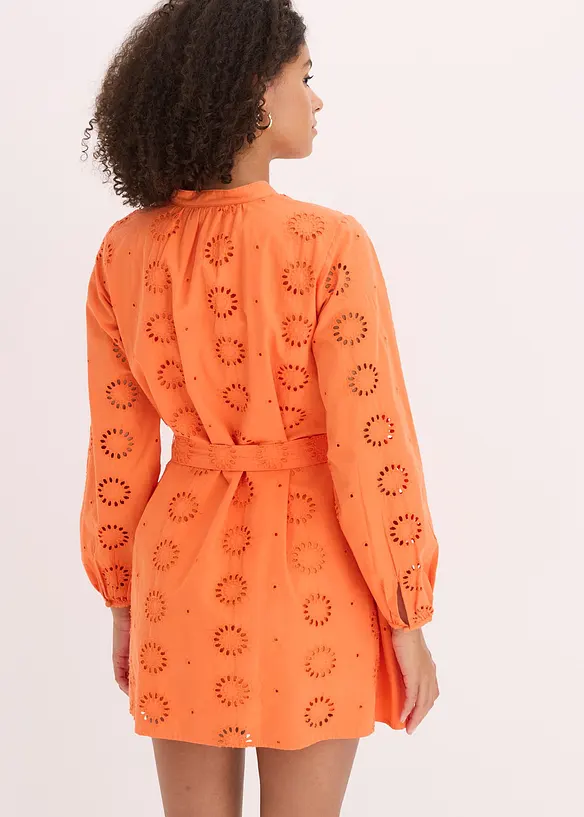 Robe &agrave; col tunisien 100% coton, bonprix