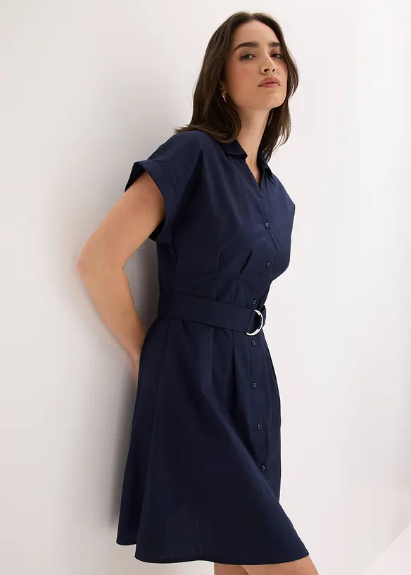 Robe-chemise 100% coton, bonprix