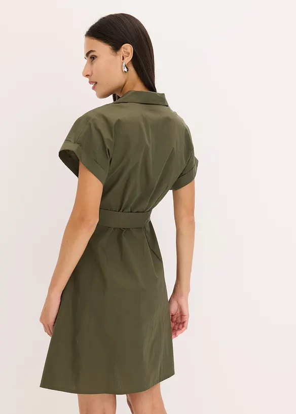 Robe-chemise 100% coton, bonprix