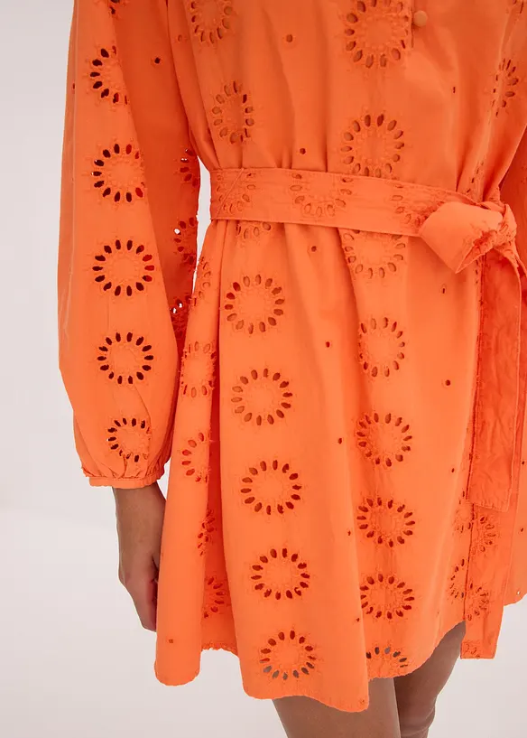 Robe &agrave; col tunisien 100% coton, bonprix