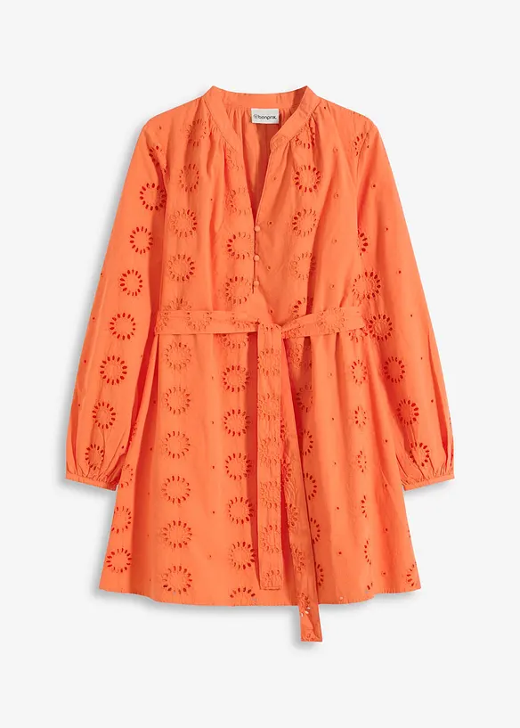 Robe &agrave; col tunisien 100% coton, bonprix