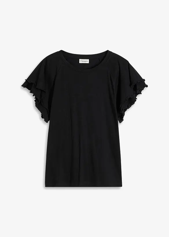 Shirt mit verspielten &Auml;rmeln, bonprix