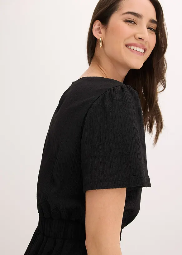 Robe &eacute;vas&eacute;e en jersey, bonprix