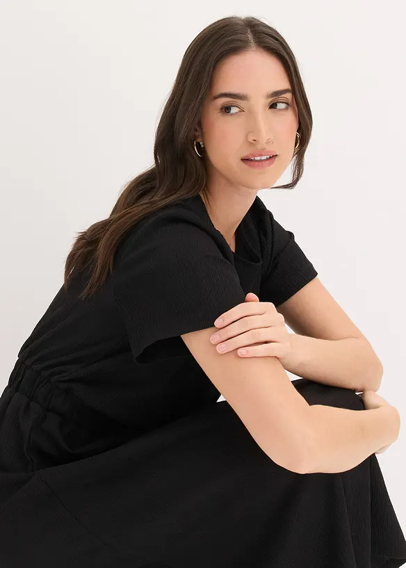 Robe &eacute;vas&eacute;e en jersey, bonprix