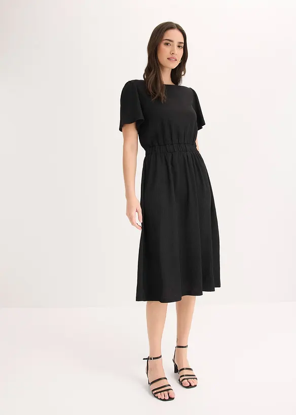 Robe &eacute;vas&eacute;e en jersey, bonprix