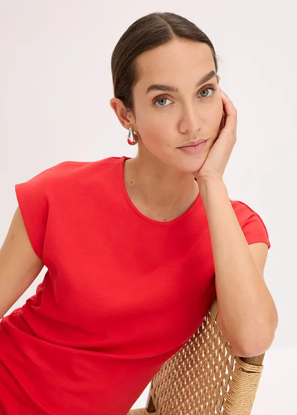 Midikleid mit geraffter Taille, bonprix