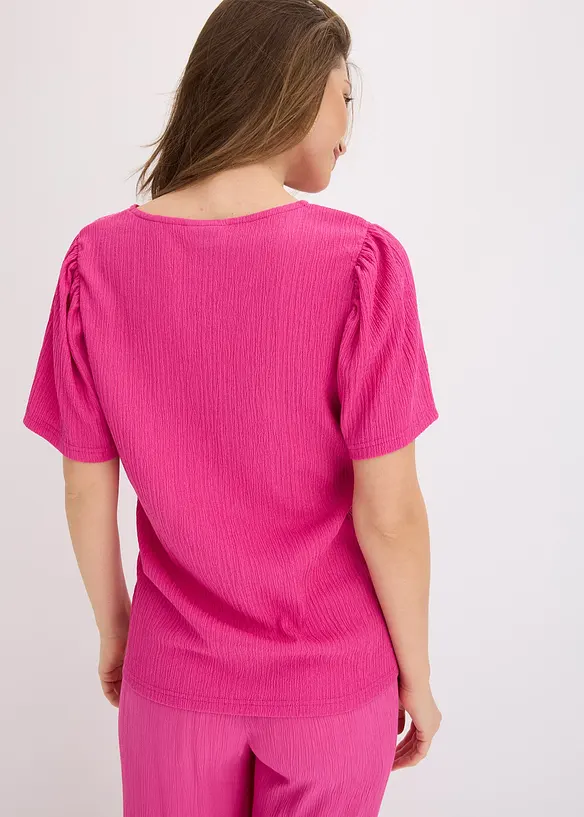 T-shirt en cr&ecirc;pe textur&eacute;, bonprix