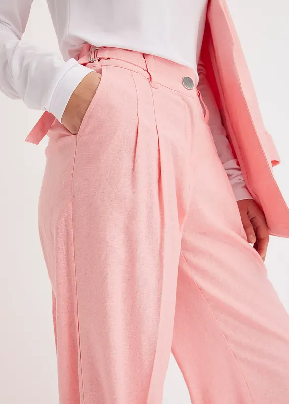 Palazzo-Hose aus leichtem Leinen-Mix, bonprix