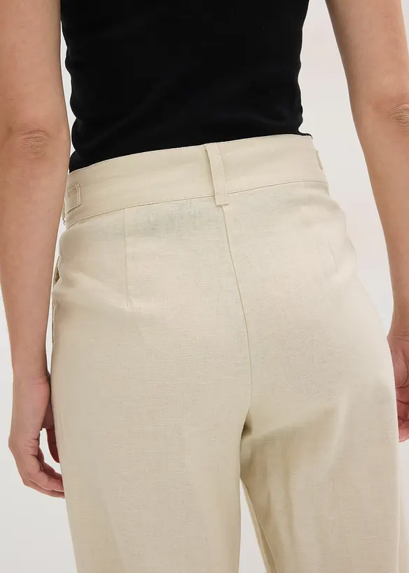 Palazzo-Hose aus leichtem Leinen-Mix, bonprix