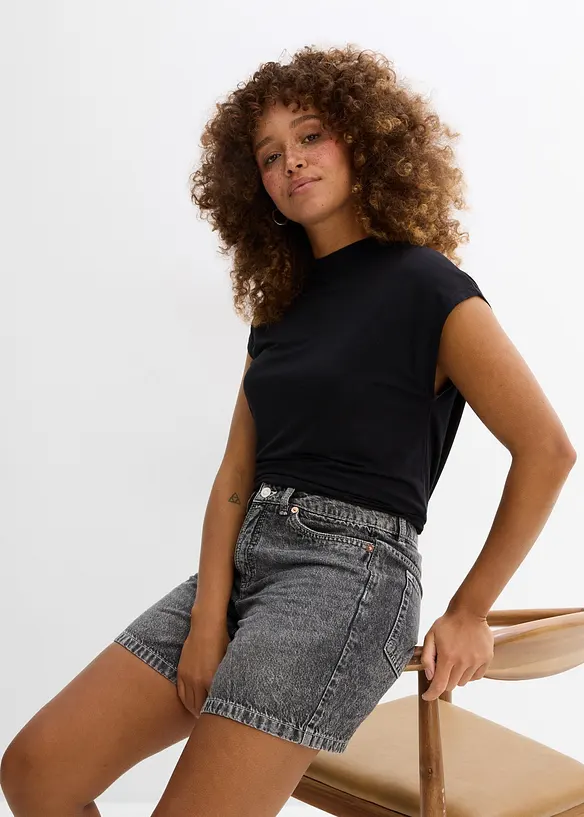 Jeans-Shorts Mid Waist, bonprix