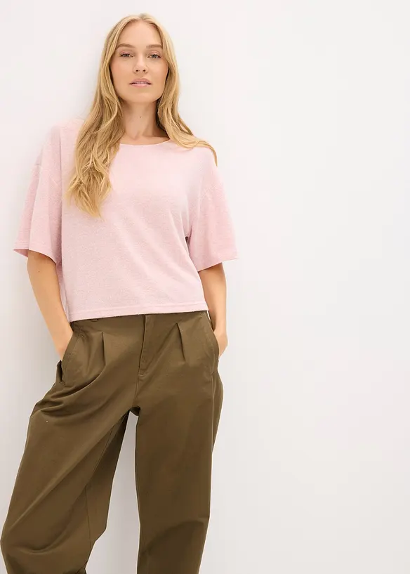 T-shirt court et boxy, bonprix