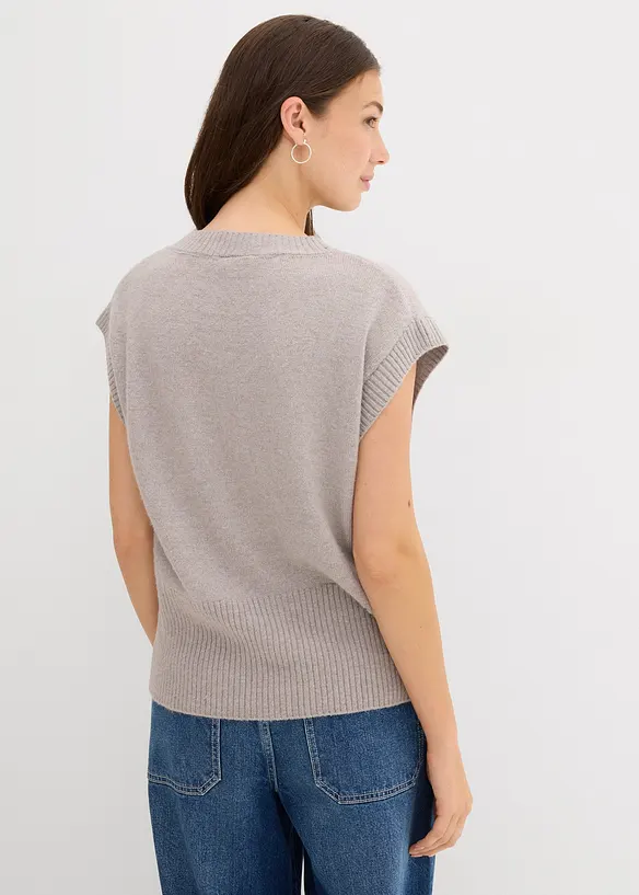 Pull sans manches oversize, bonprix