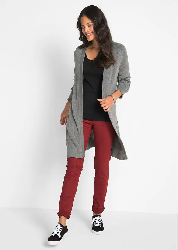 T-shirt manches longues pr&egrave;s du corps, bonprix