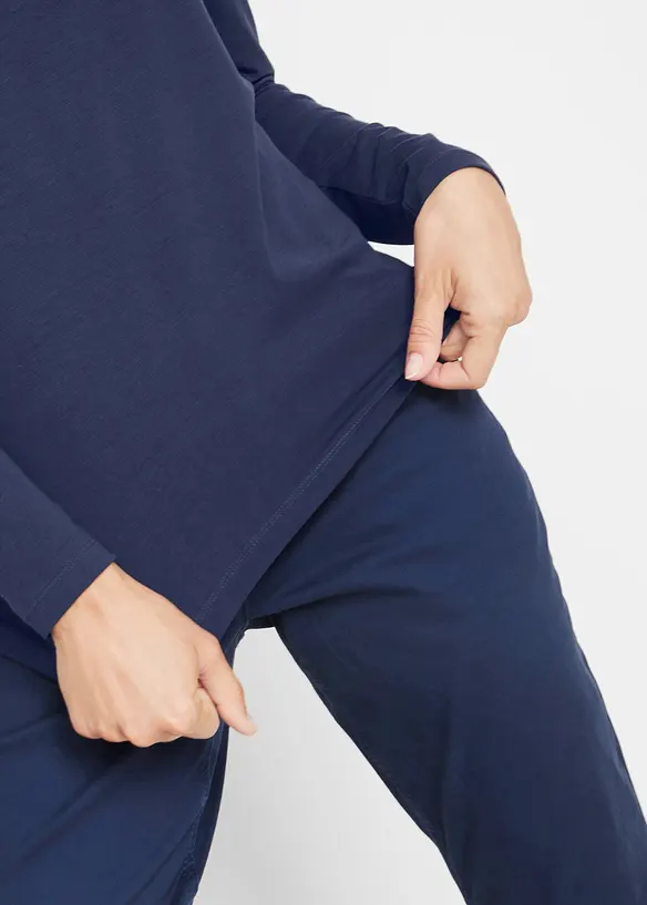 T-shirt manches longues pr&egrave;s du corps, bonprix