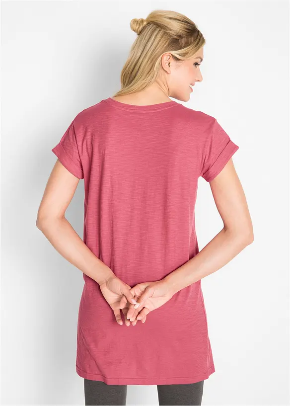 Boxy-Longshirt mit kurzen &Auml;rmeln, bonprix