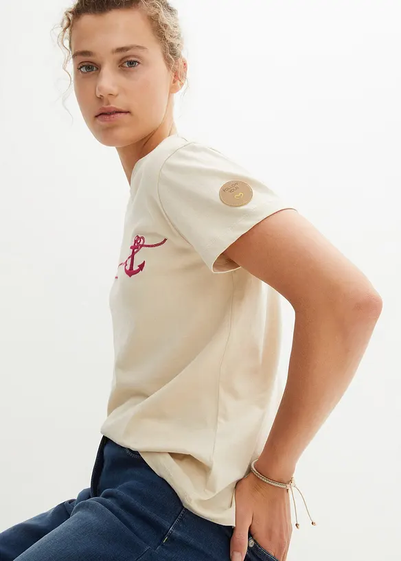 Besticktes T-Shirt, bonprix