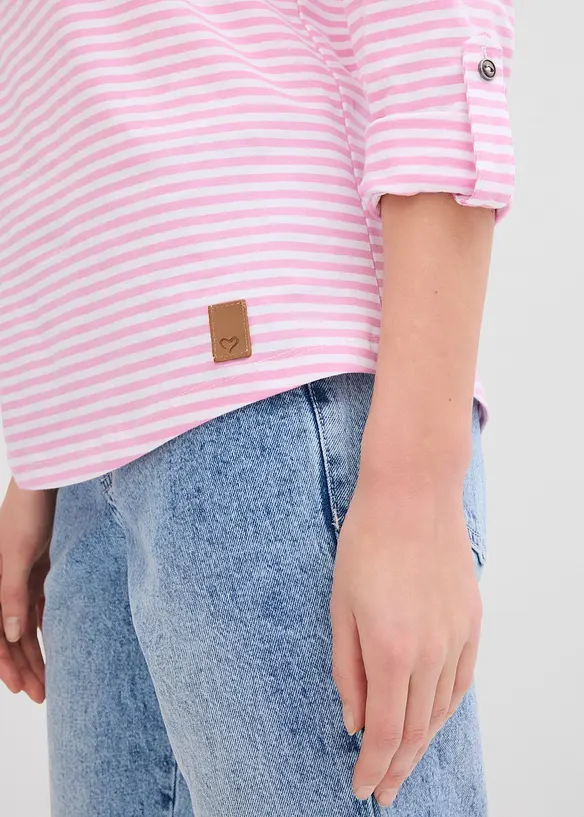 T-shirt manches longues 100% coton, bonprix