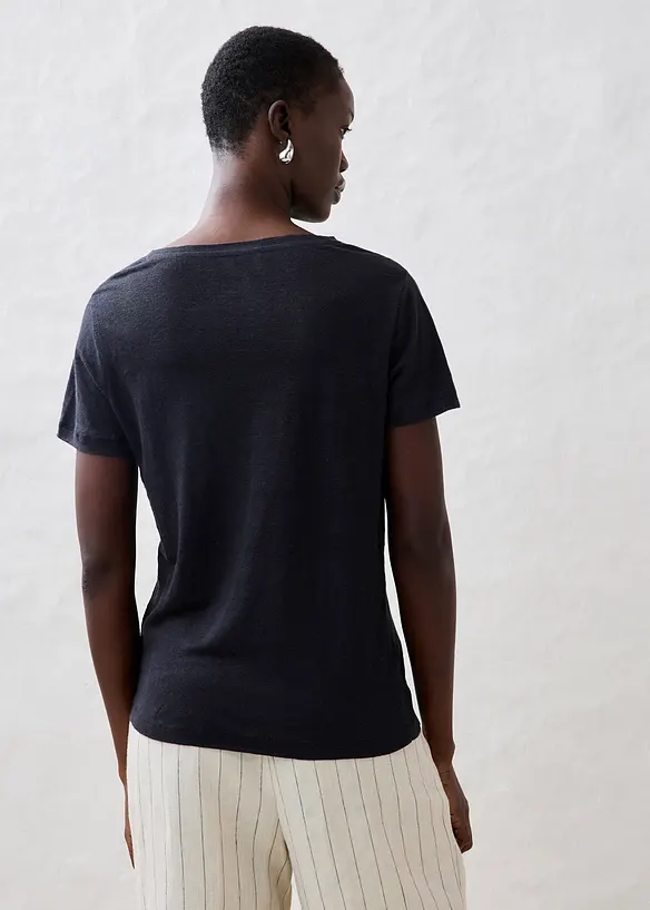 T-Shirt aus reinem Leinen, bonprix