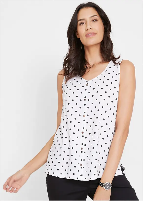 Top boutonn&eacute;, bonprix