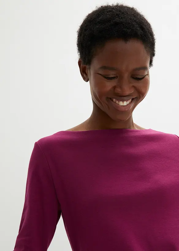 T-shirt manches longues 100% coton, bonprix