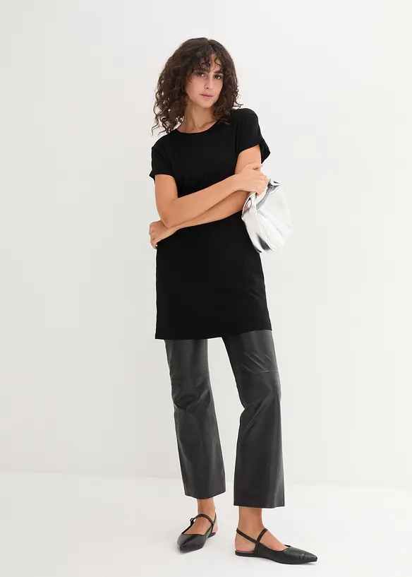 Boxy-Longshirt mit kurzen &Auml;rmeln, bonprix