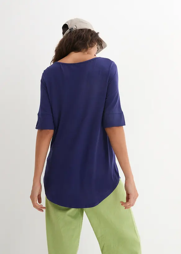 T-shirt long et doux en viscose, bonprix