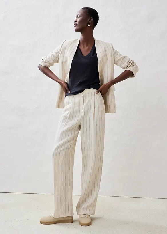 T-Shirt aus reinem Leinen, bonprix