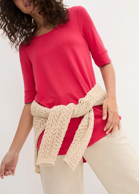 Long-Shirt aus softer Viskose, bonprix