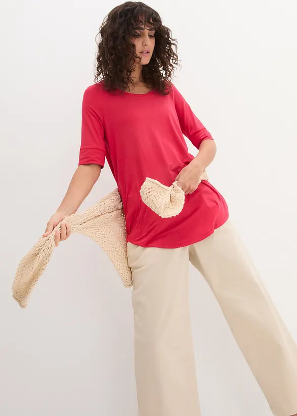 Long-Shirt aus softer Viskose, bonprix