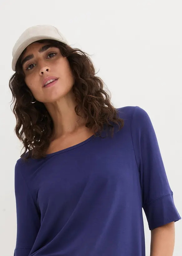 T-shirt long et doux en viscose, bonprix