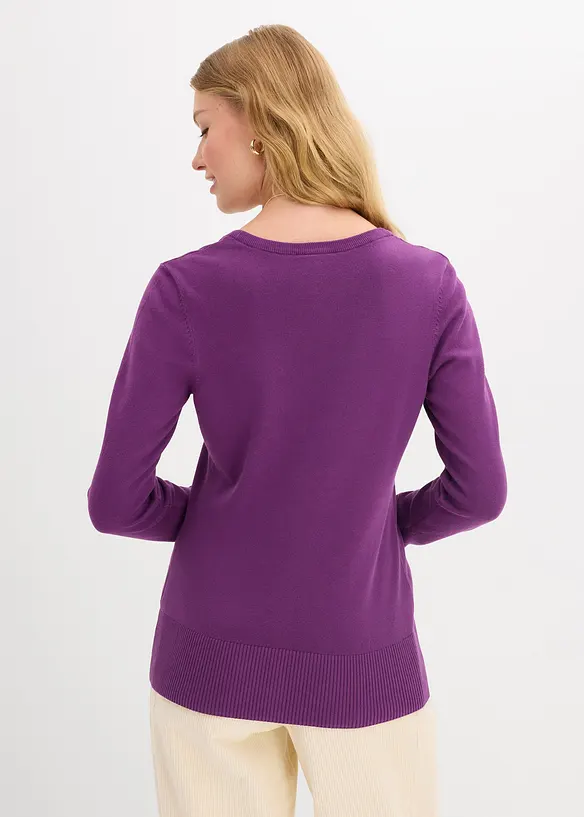 Gilet boutonn&eacute; en maille fine, bonprix