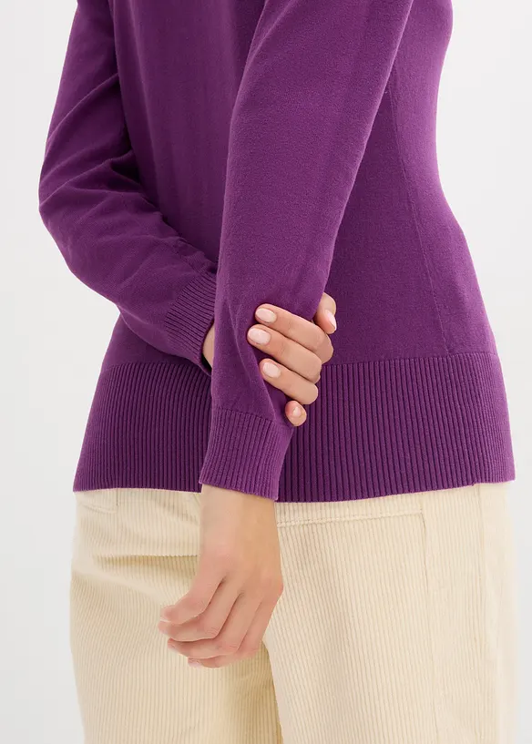 Gilet boutonn&eacute; en maille fine, bonprix